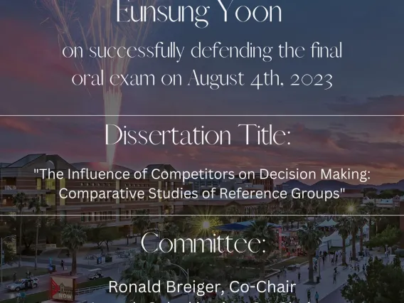 Eunsung Yoon Final Oral Defense Announcement